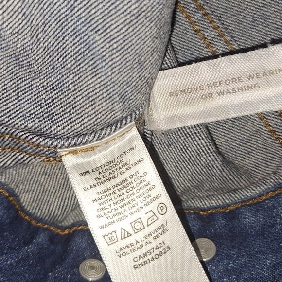 Loft | Made and Loved | Classic Blue Stone-Washed Material Jean Jacket - Picture 14 of 16